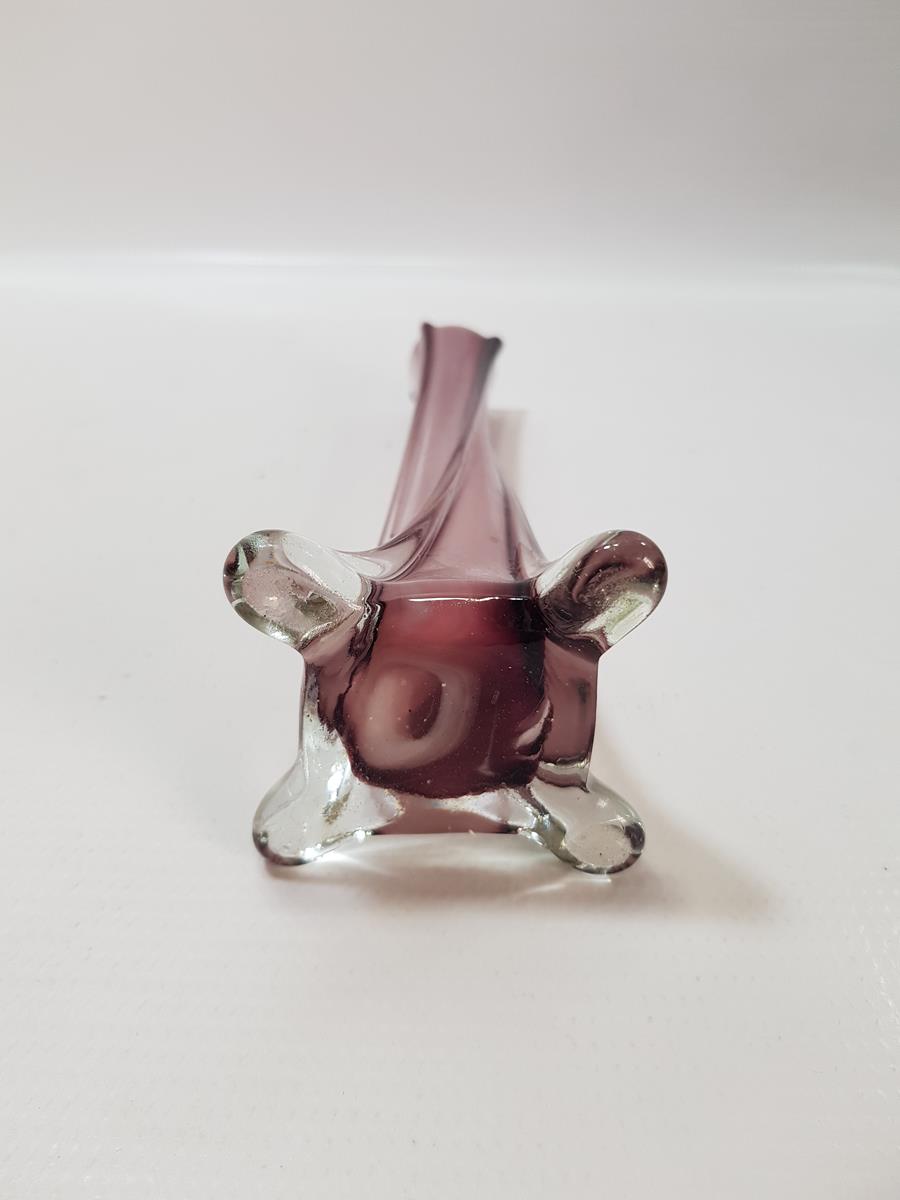 MOR RENKLİ MURANO KARANFİLLİK