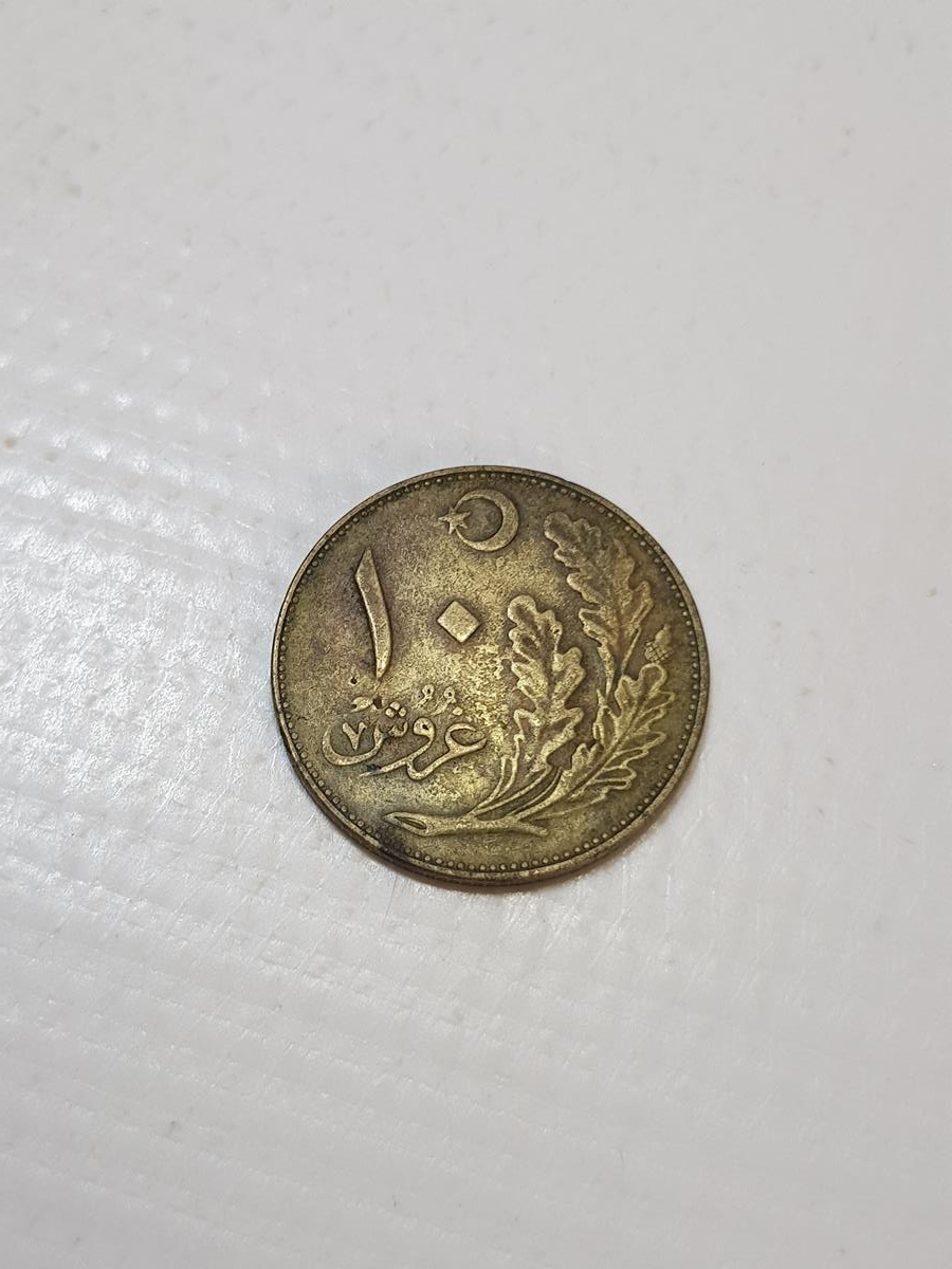 OSMANLICA YAZILI TÜRKİYE CUMHURİYETİ'NİN İLK 10 KURUŞU