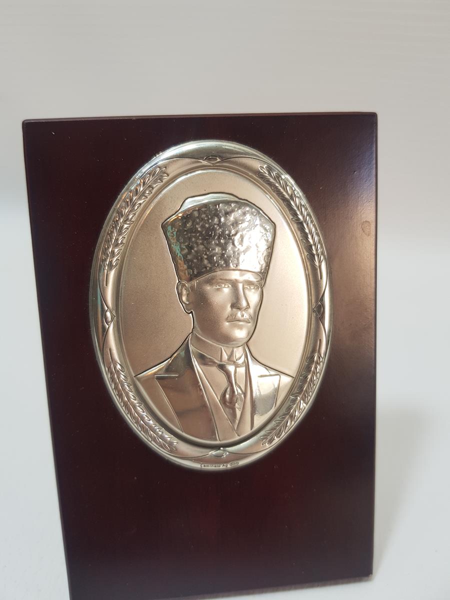 SERTİFİKALI GÜMÜŞ ATATÜRK PANOSU