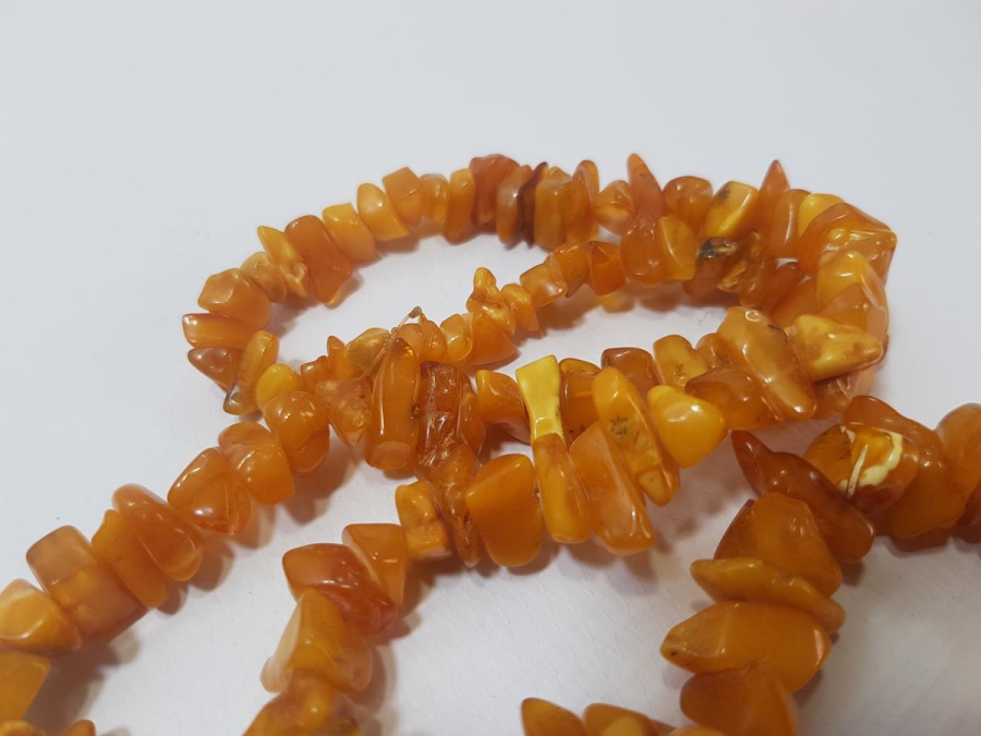 ANTİKA DAMLA KEHRİBAR GERDANLIK