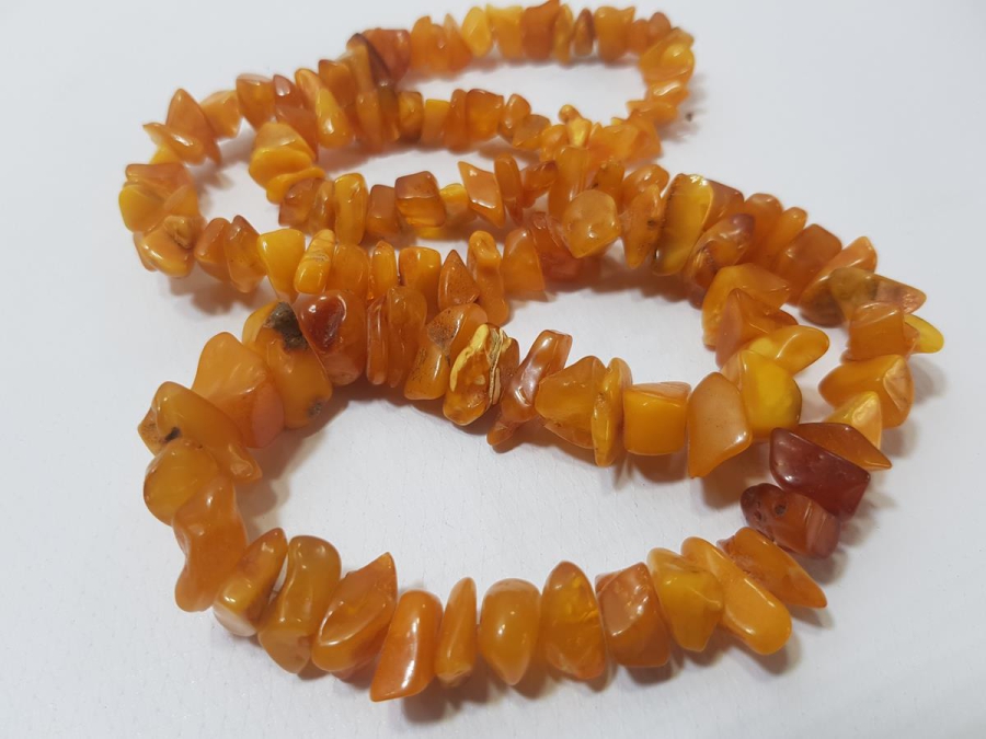 ANTİKA DAMLA KEHRİBAR GERDANLIK