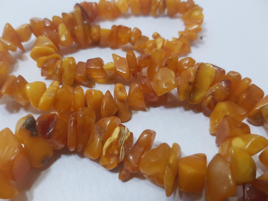 ANTİKA DAMLA KEHRİBAR GERDANLIK