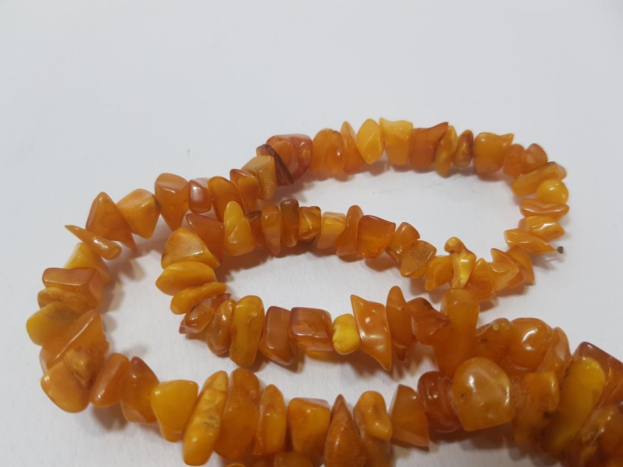 ANTİKA DAMLA KEHRİBAR GERDANLIK