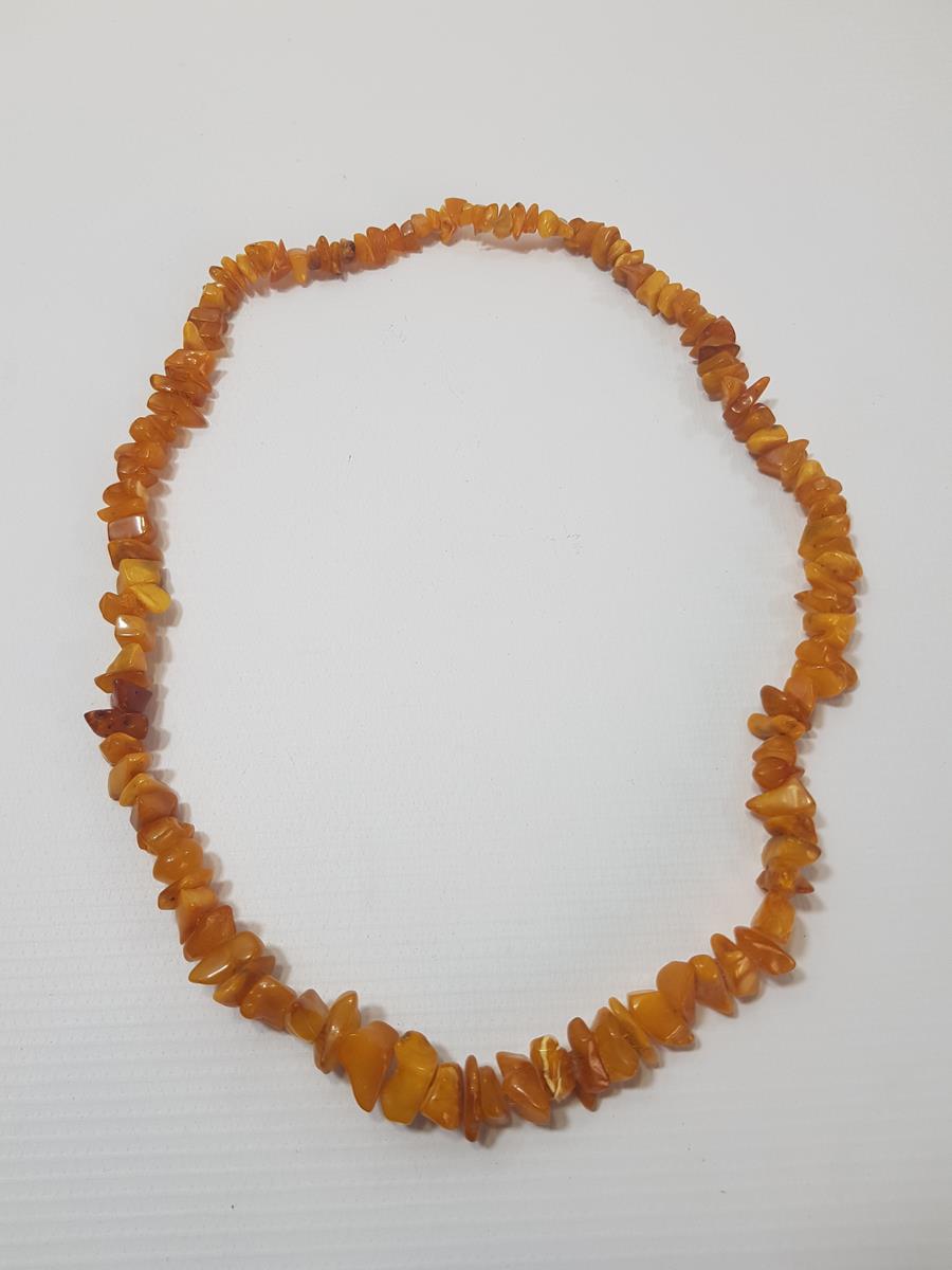 ANTİKA DAMLA KEHRİBAR GERDANLIK