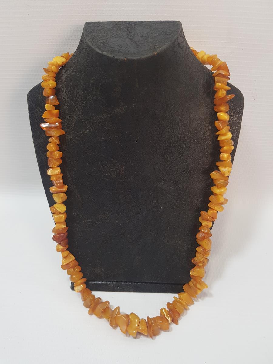 ANTİKA DAMLA KEHRİBAR GERDANLIK