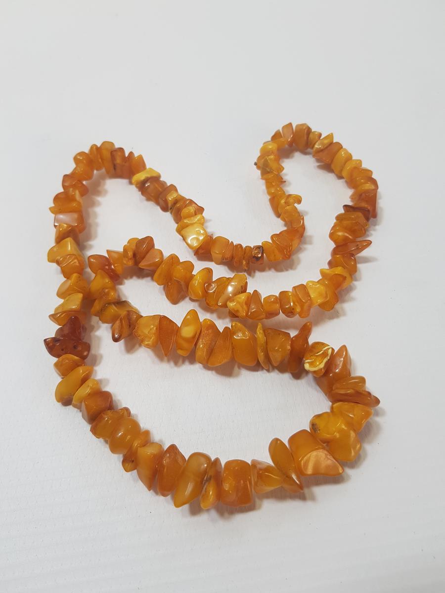 ANTİKA DAMLA KEHRİBAR GERDANLIK