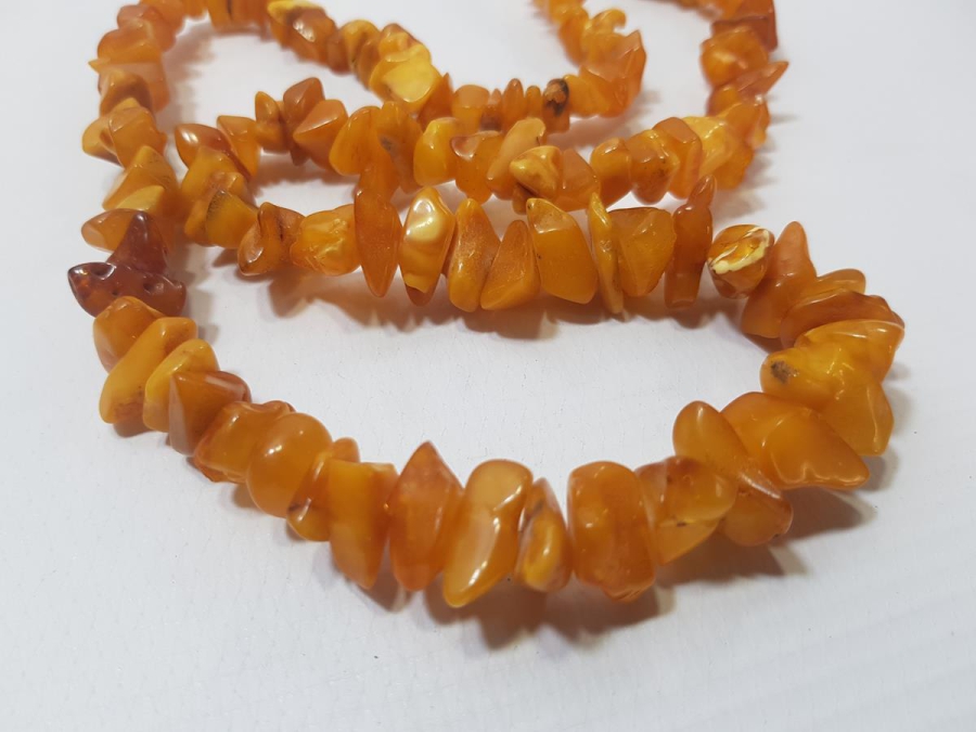 ANTİKA DAMLA KEHRİBAR GERDANLIK