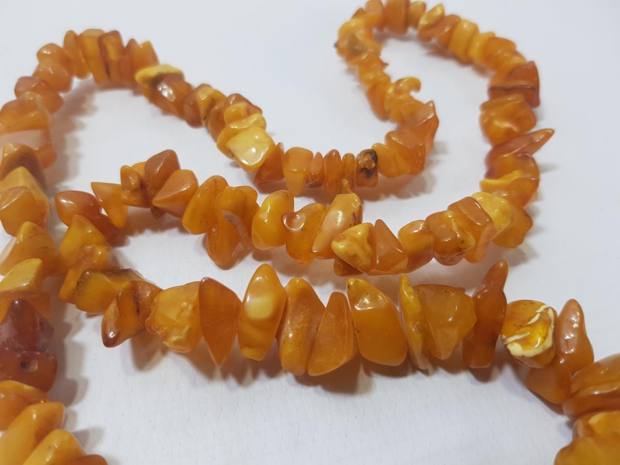 ANTİKA DAMLA KEHRİBAR GERDANLIK