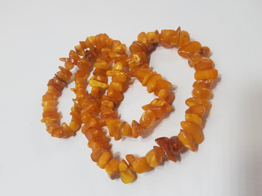 ANTİKA DAMLA KEHRİBAR GERDANLIK