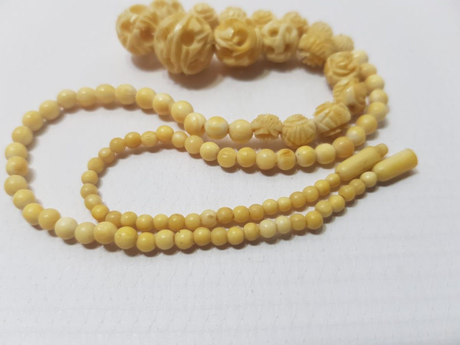 ANTİKA FİL DİŞİ GERDANLIK