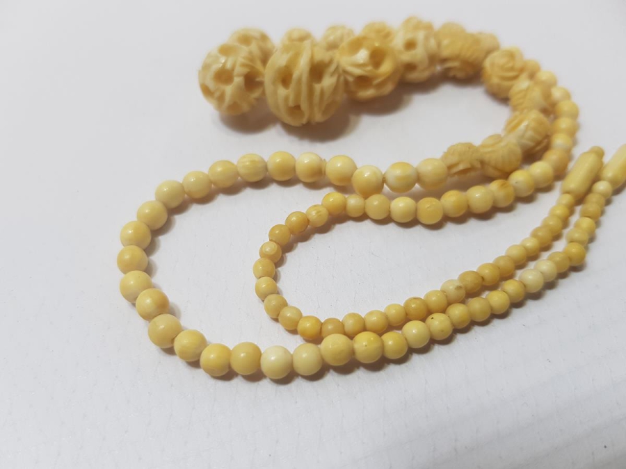 ANTİKA FİL DİŞİ GERDANLIK