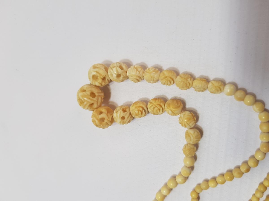 ANTİKA FİL DİŞİ GERDANLIK