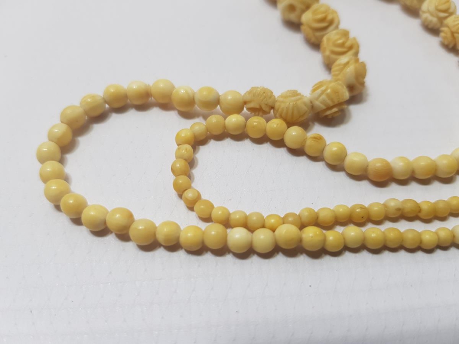 ANTİKA FİL DİŞİ GERDANLIK