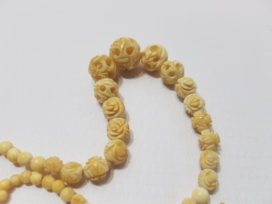 ANTİKA FİL DİŞİ GERDANLIK