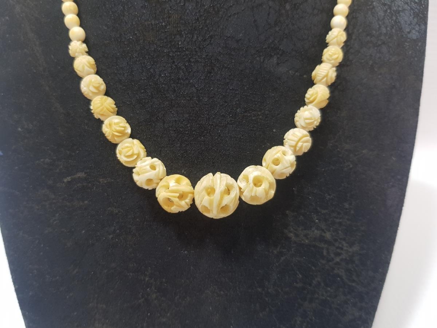 ANTİKA FİL DİŞİ GERDANLIK