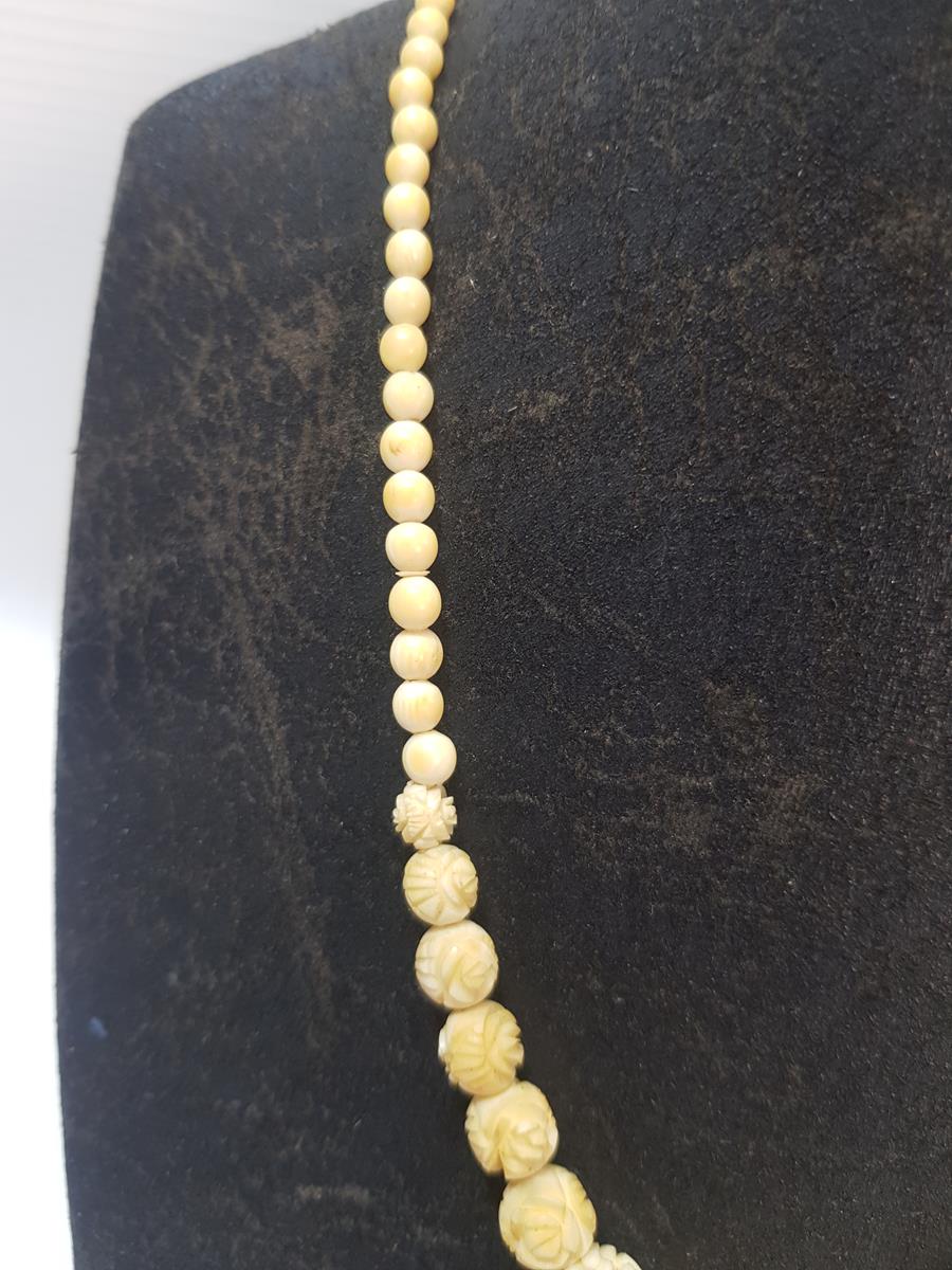 ANTİKA FİL DİŞİ GERDANLIK