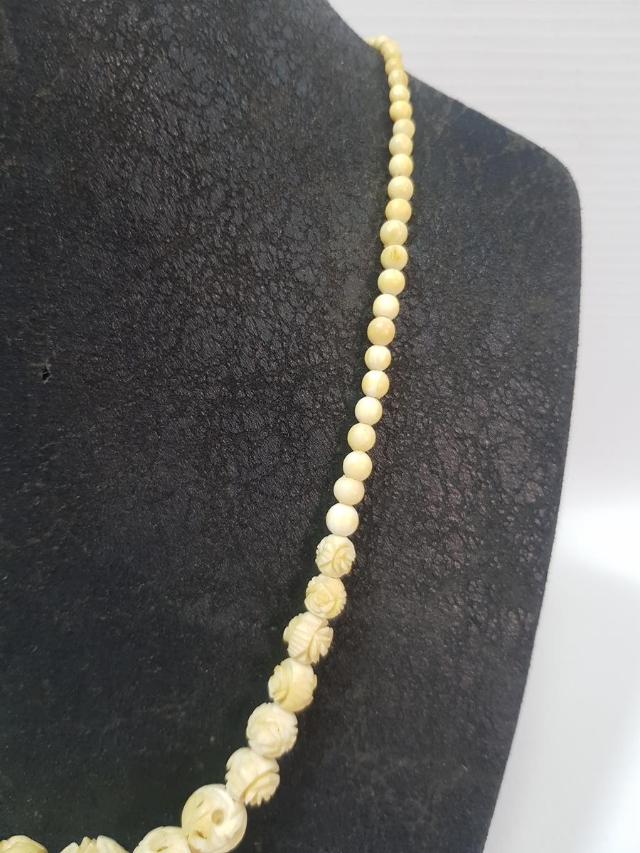 ANTİKA FİL DİŞİ GERDANLIK