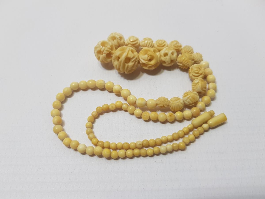 ANTİKA FİL DİŞİ GERDANLIK