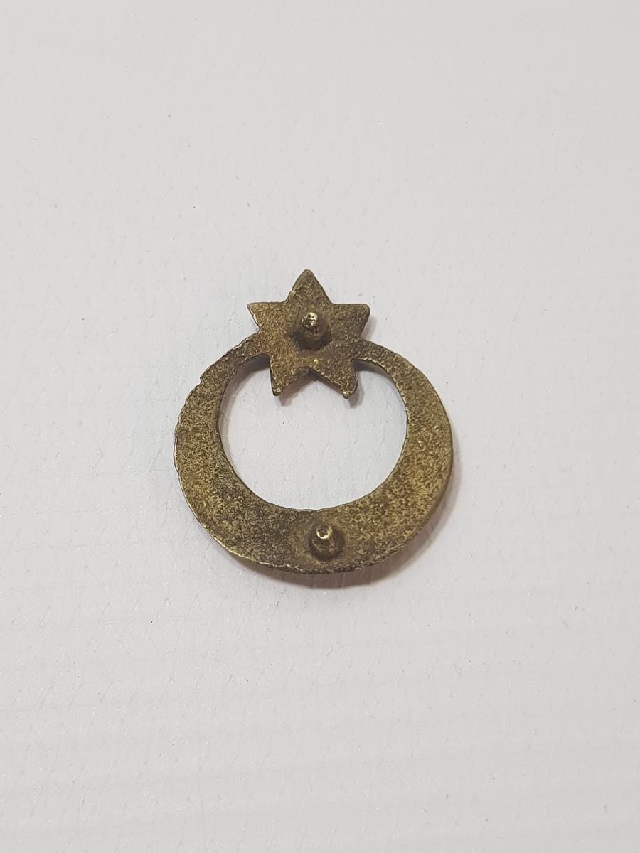 1. DÜNYA SAVAŞI OSMANLI SUBAY ŞAPKA KOKARTI