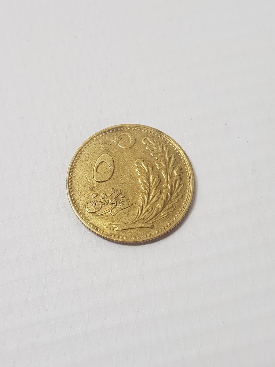 OSMANLICA YAZILI TÜRKİYE CUMHURİYETİ'NİN İLK 5 KURUŞU