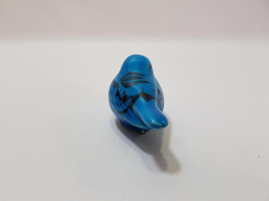 ÖZEL YAPIM ALOPAŞALI İMZALI KÜTAHYA SERAMİK KUŞ FİGÜRÜ