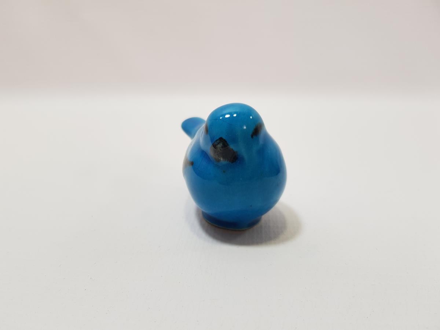 ÖZEL YAPIM ALOPAŞALI İMZALI KÜTAHYA SERAMİK KUŞ FİGÜRÜ