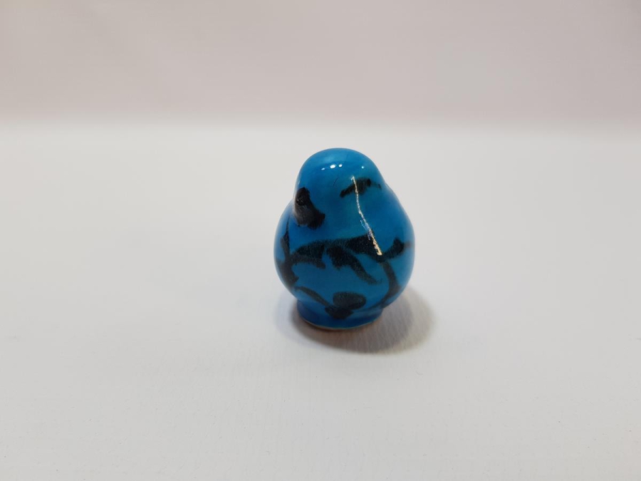 ÖZEL YAPIM ALOPAŞALI İMZALI KÜTAHYA SERAMİK KUŞ FİGÜRÜ