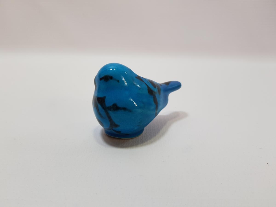 ÖZEL YAPIM ALOPAŞALI İMZALI KÜTAHYA SERAMİK KUŞ FİGÜRÜ