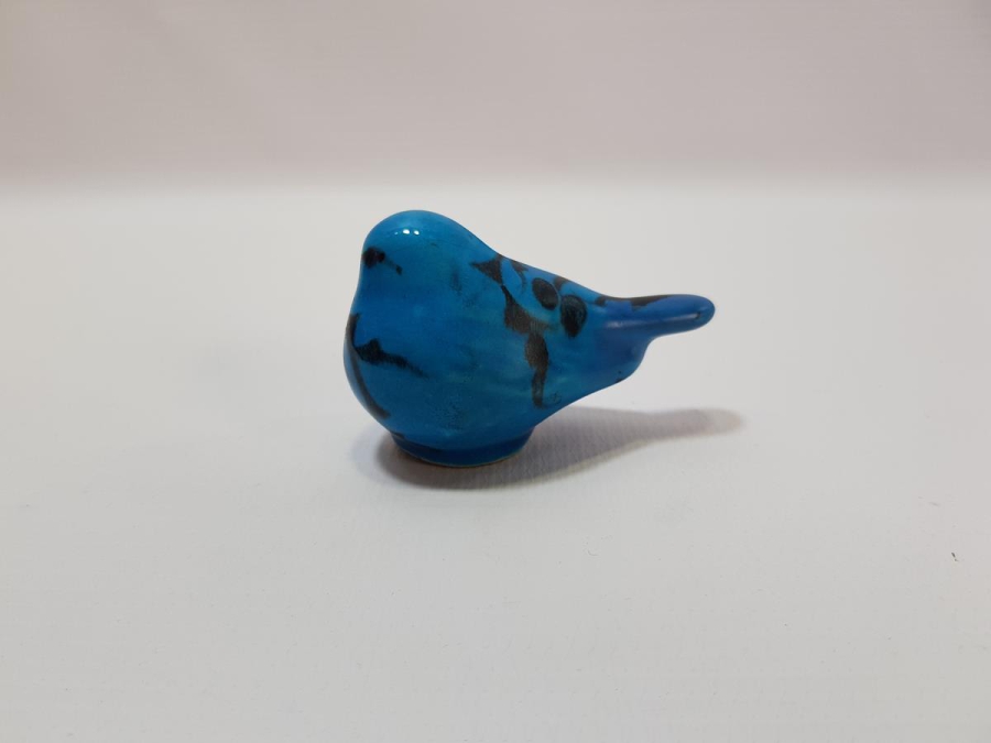 ÖZEL YAPIM ALOPAŞALI İMZALI KÜTAHYA SERAMİK KUŞ FİGÜRÜ