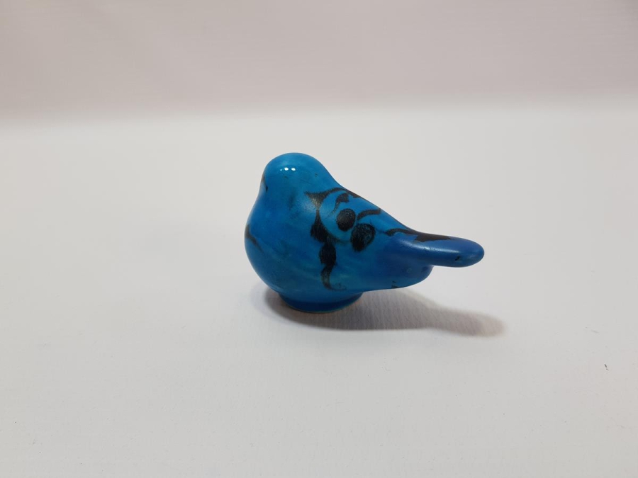 ÖZEL YAPIM ALOPAŞALI İMZALI KÜTAHYA SERAMİK KUŞ FİGÜRÜ