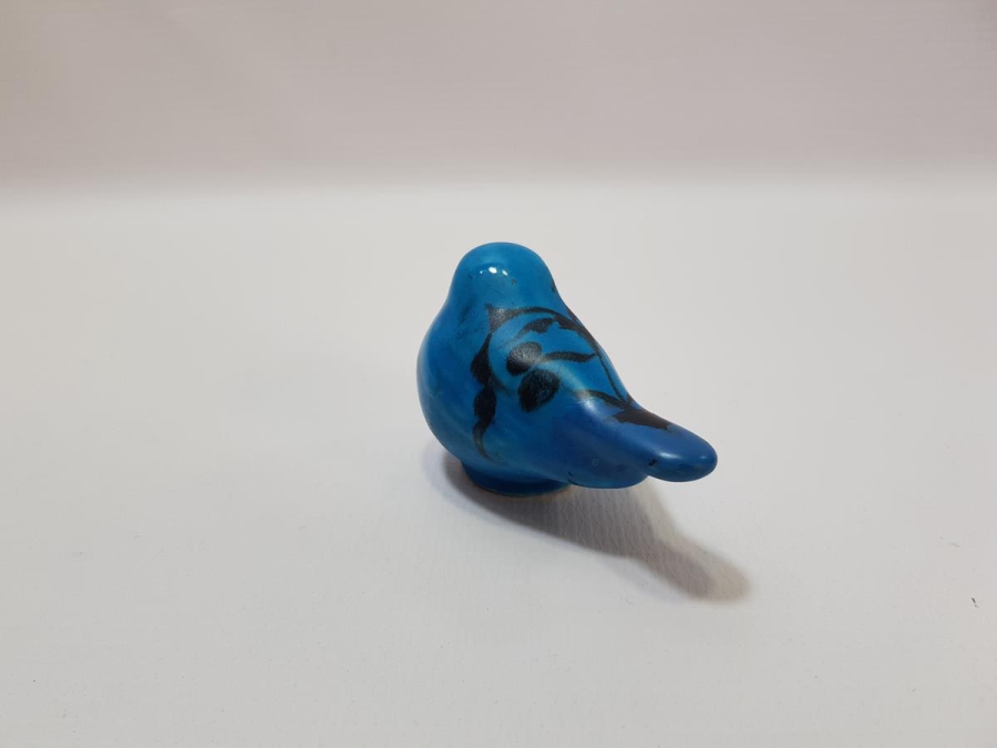 ÖZEL YAPIM ALOPAŞALI İMZALI KÜTAHYA SERAMİK KUŞ FİGÜRÜ