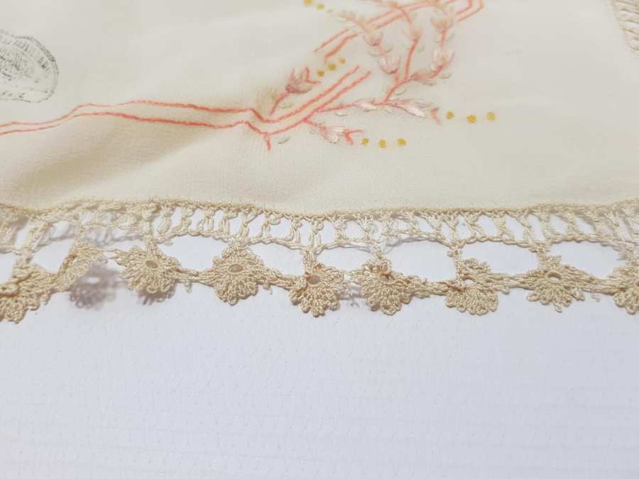 OSMANLI DÖNEMİ ÜZERİ DAMGALI MENDİL