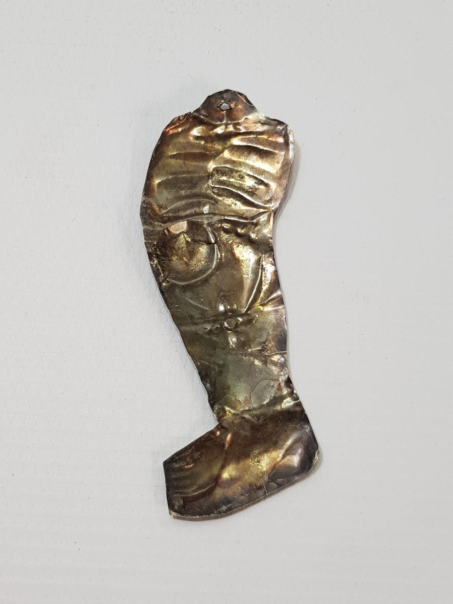 OSMANLI DÖNEMİ RUM İŞİ BACAK FORMLU GÜMÜŞ İKONA