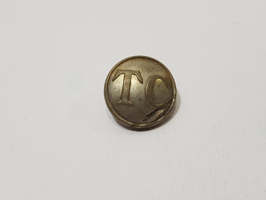 CUMHURİYET İLK DÖNEM TC YAZILI GÜMÜŞ KAPLAMA DİPLOMAT DÜĞMESİ