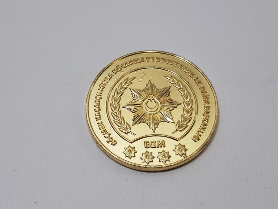 GÖÇMEN KAÇAKÇILIĞIYLA MÜCADELE VE HUDUT KAPILARI DAİRE BAŞKANLIĞI ÇOK NADİR MADALYON