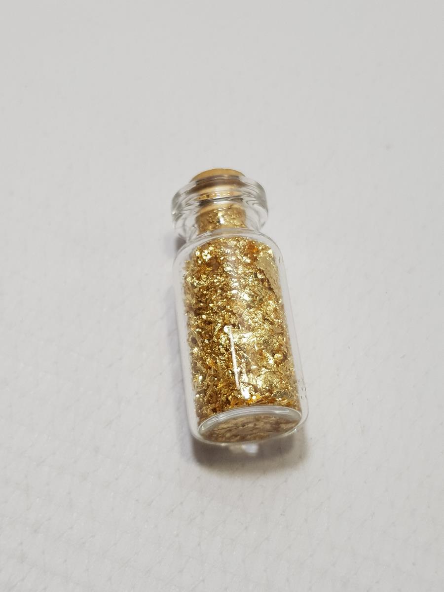 OSMANLI DÖNEMİ HATTATLARIN VARAK İŞLEMESİ İÇİN BİR ŞİŞE ALTIN TOZU