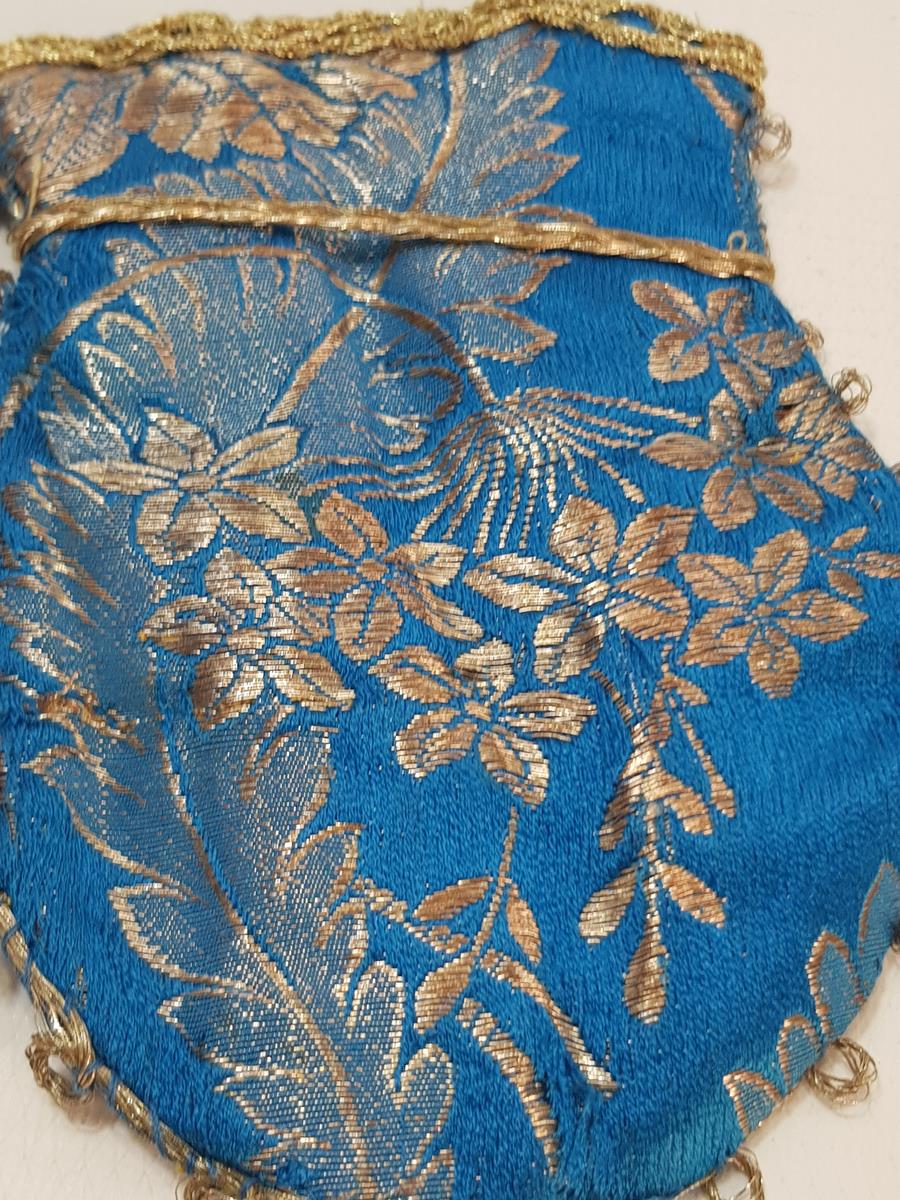 OSMANLI DÖNEMİ GÜMÜŞ SIRMA İŞLEMELİ ELMASİYE KESE