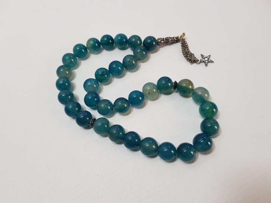 BÜYÜK BOY MAVİ AKİK TESPİH