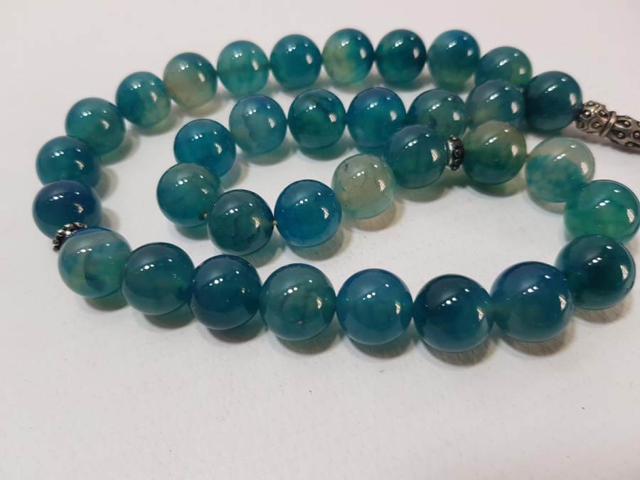 BÜYÜK BOY MAVİ AKİK TESPİH