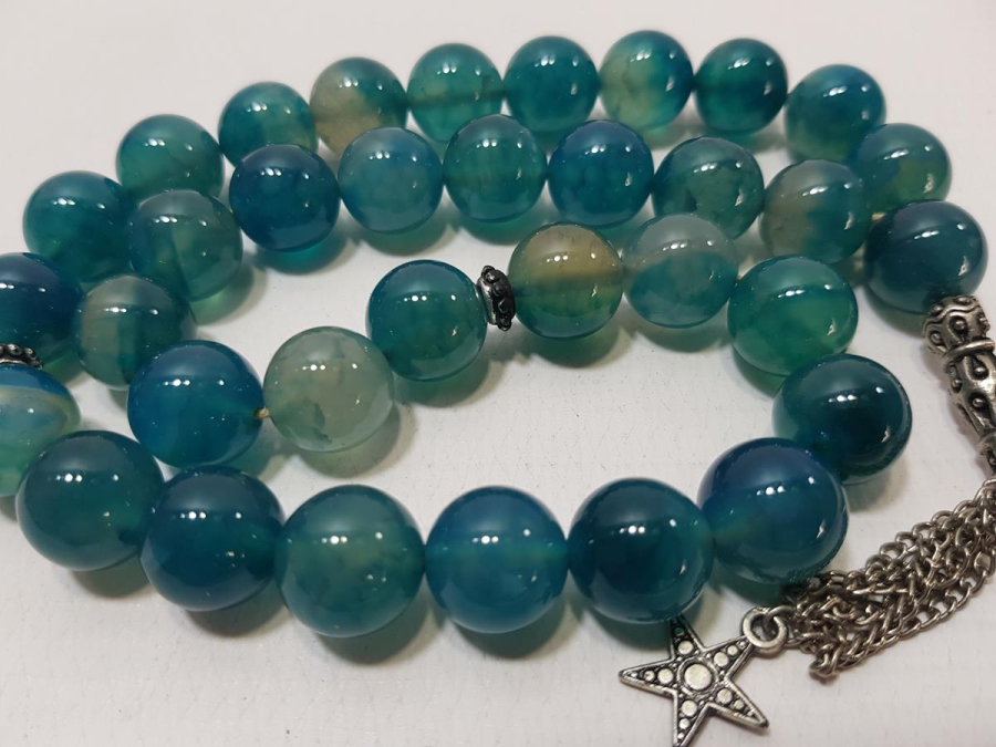 BÜYÜK BOY MAVİ AKİK TESPİH