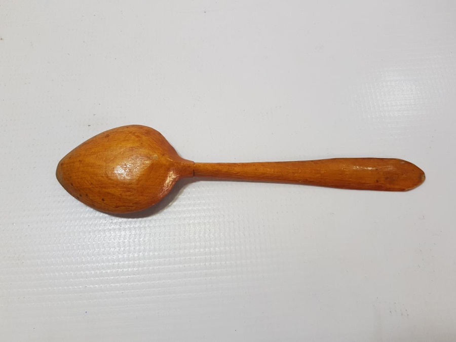 KIBRIS TÜRKTÜR YAZILI VE KIBRIS HARİTALI AHŞAP KAŞIK