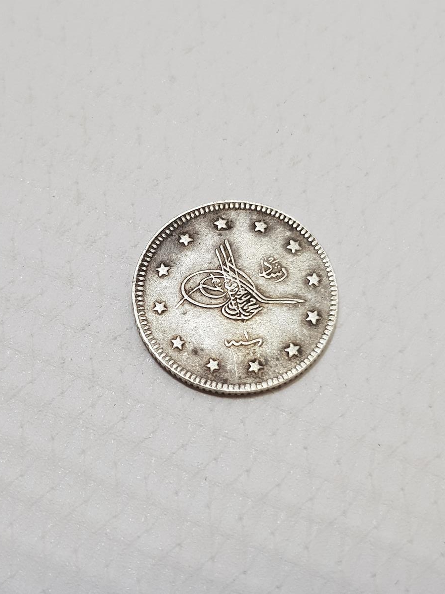 SULTAN MEHMED REŞAD BURSA SEYAHAT PARASI GÜMÜŞ 2 KURUŞ