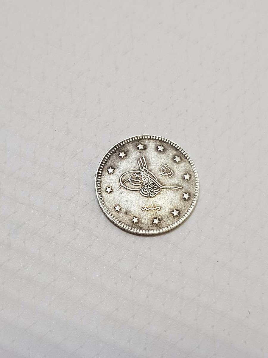 SULTAN MEHMED REŞAD BURSA SEYAHAT PARASI GÜMÜŞ 2 KURUŞ