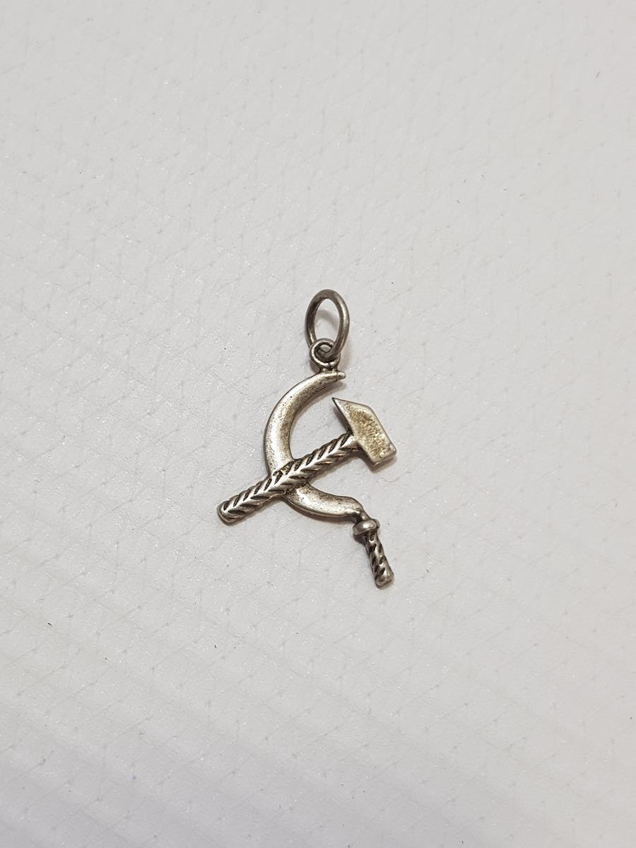 ORAK ÇEKİÇ FORMLU GÜMÜŞ KOLYE UCU