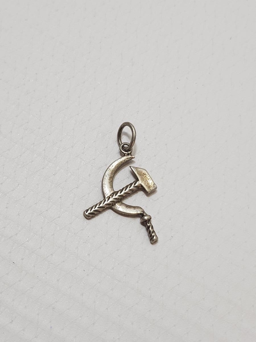 ORAK ÇEKİÇ FORMLU GÜMÜŞ KOLYE UCU