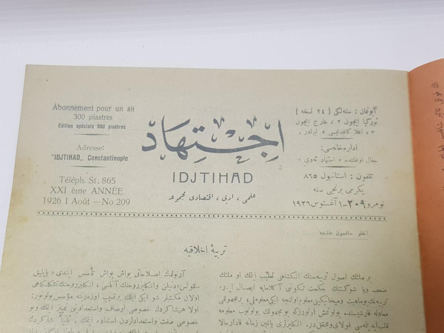 OSMANLICA İÇTİHAD DERGİSİ