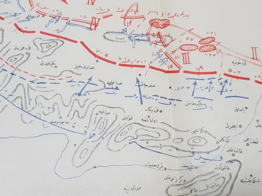 OSMANLICA SAKARYA MUHAREBESİ KROKİSİ