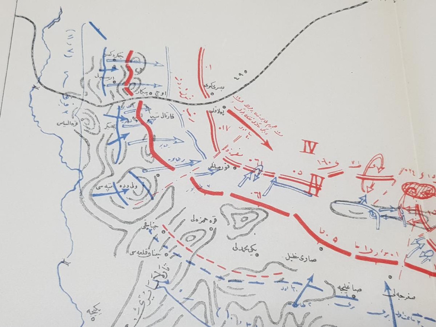 OSMANLICA SAKARYA MUHAREBESİ KROKİSİ