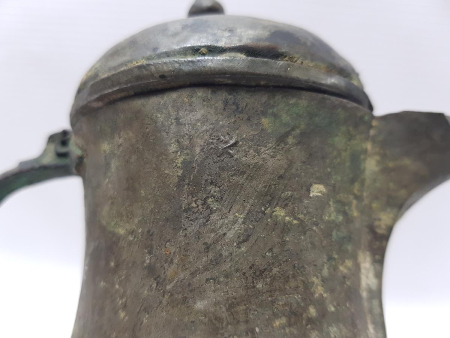 ÜZERİNDE OSMANLICA DAMGALAR BULUNAN TEKKE İŞİ BAKIR KAHVEDAN