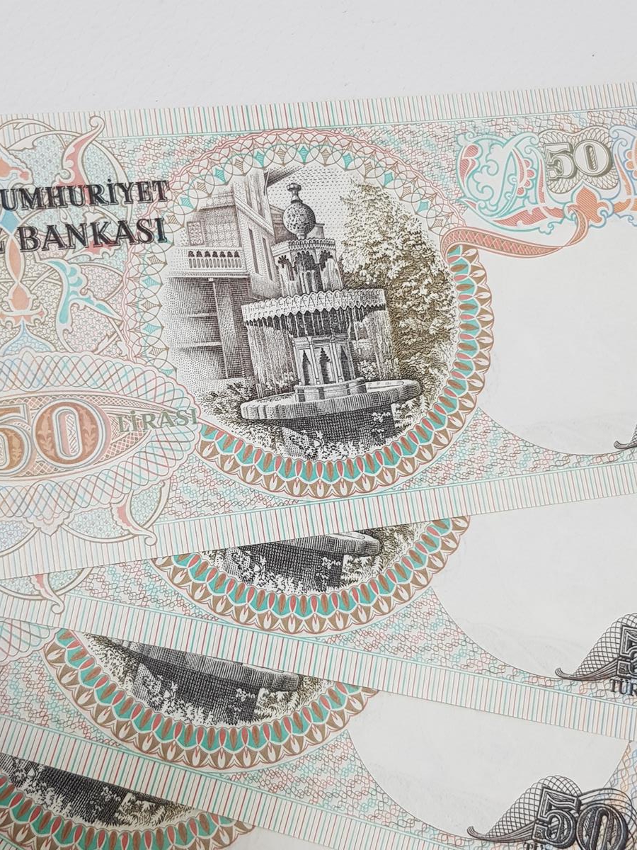 6. EMİSYON 50 LİRA KAĞIT PARA LOTU